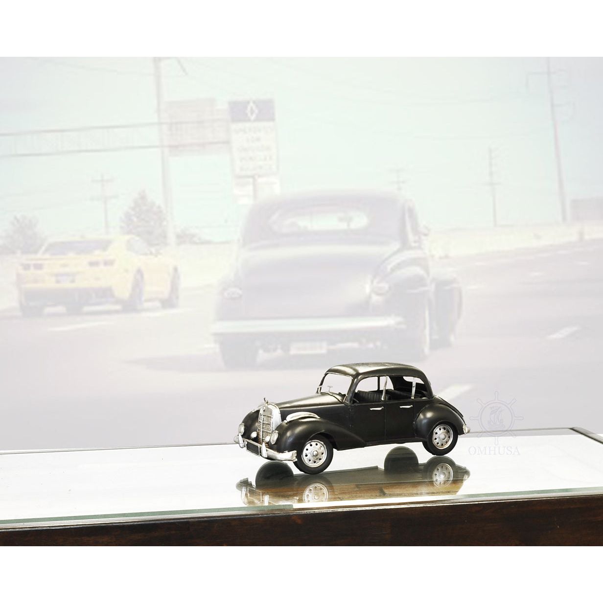 1937 Plymouth P4 Deluxe Black Metal Model Car - Old Modern - ModelCars.com