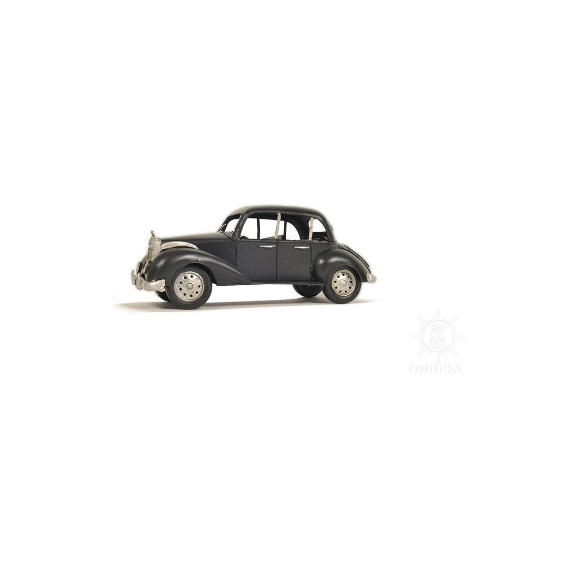 1937 Plymouth P4 Deluxe Black Metal Model Car - Old Modern - ModelCars.com