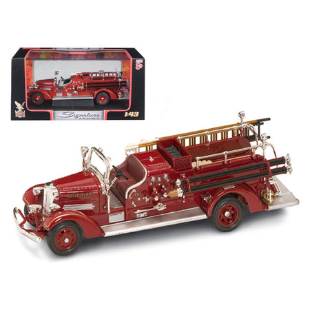 1938 Ahrens Fox VC Fire Engine Red 1/43 Diecast Model by Road Signature - Road Signature - ModelCars.com