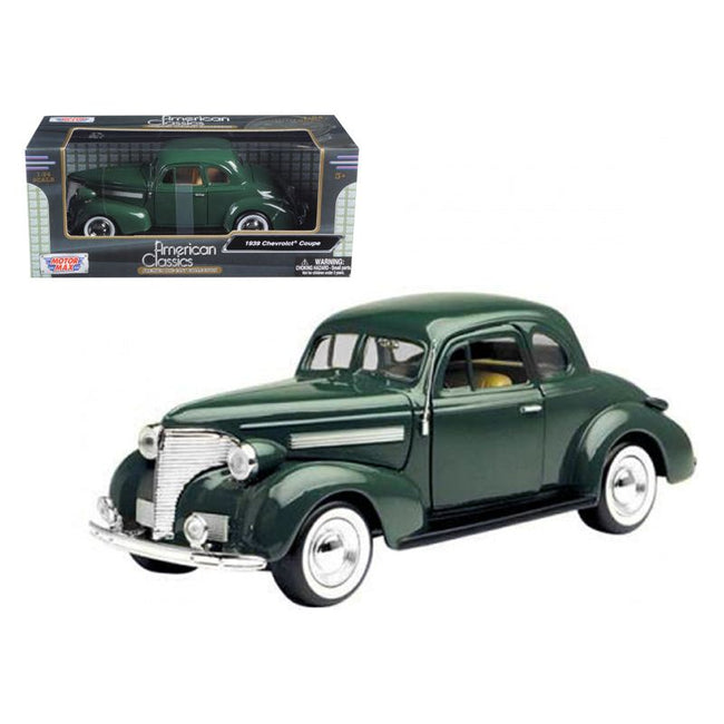 1939 Chevrolet Coupe Green 1/24 Diecast Model Car by Motormax - Motormax - ModelCars.com