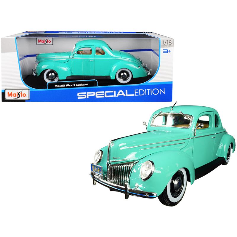 1939 Ford Deluxe Light Green 1/18 Diecast Model Car by Maisto - Maisto - ModelCars.com