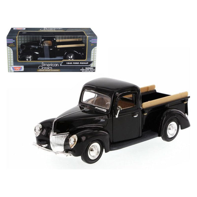 1940 Ford Pickup Truck Black 1/24 Diecast Model Car by Motormax - Motormax - ModelCars.com