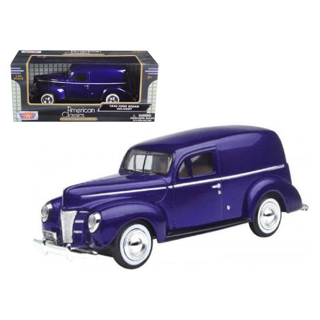 1940 Ford Sedan Delivery Purple Metallic 1/24 Diecast Model Car by Motormax - Motormax - ModelCars.com