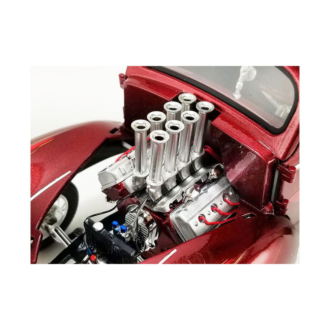 1940 Gasser "ACME Rocket Sled" Red Metallic with Graphics Limited Edition to 162 pieces Worldwide 1/18 Die Cast Model Car by ACME-Acme-ModelCars.com