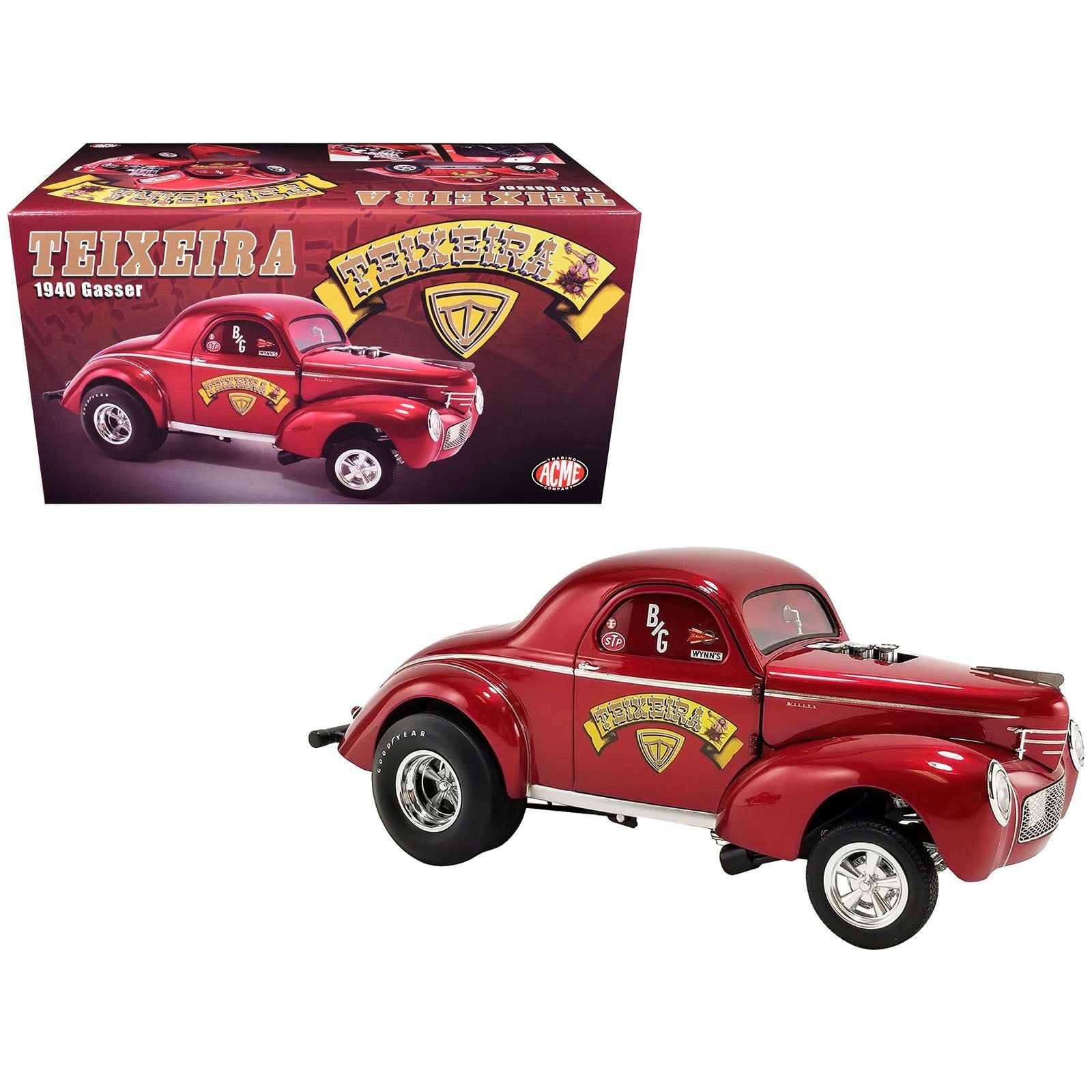 1940 Gasser "Patriot" American Flag Livery Limited Edition to 300 pieces Worldwide 1/18 Die Cast Model Car by ACME - Acme - ModelCars.com