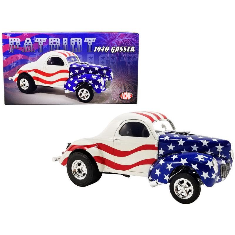 1940 Gasser "Patriot" American Flag Livery Limited Edition to 300 pieces Worldwide 1/18 Diecast Model Car by ACME-Acme-ModelCars.com
