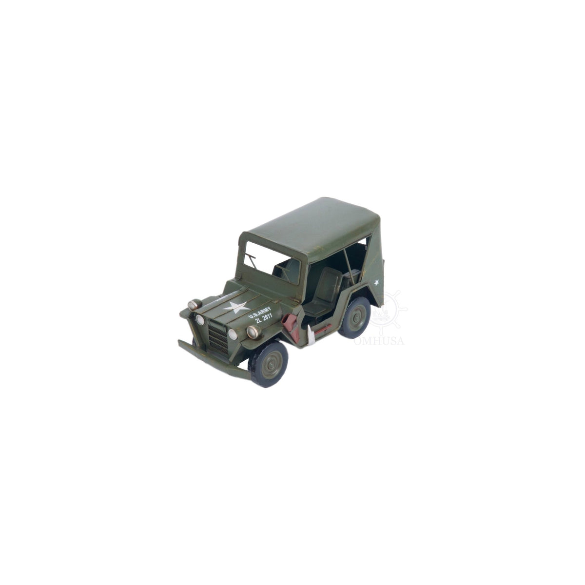 1940 Willys Quad Overland Jeep Model Car Metal - Old Modern - ModelCars.com