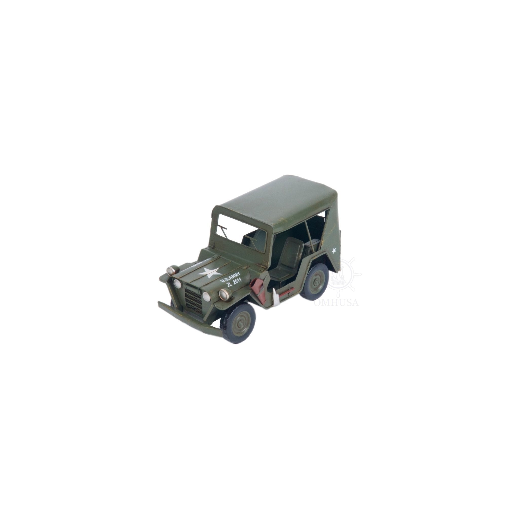 1940 Willys Quad Overland Jeep Model Car Metal - Old Modern - ModelCars.com
