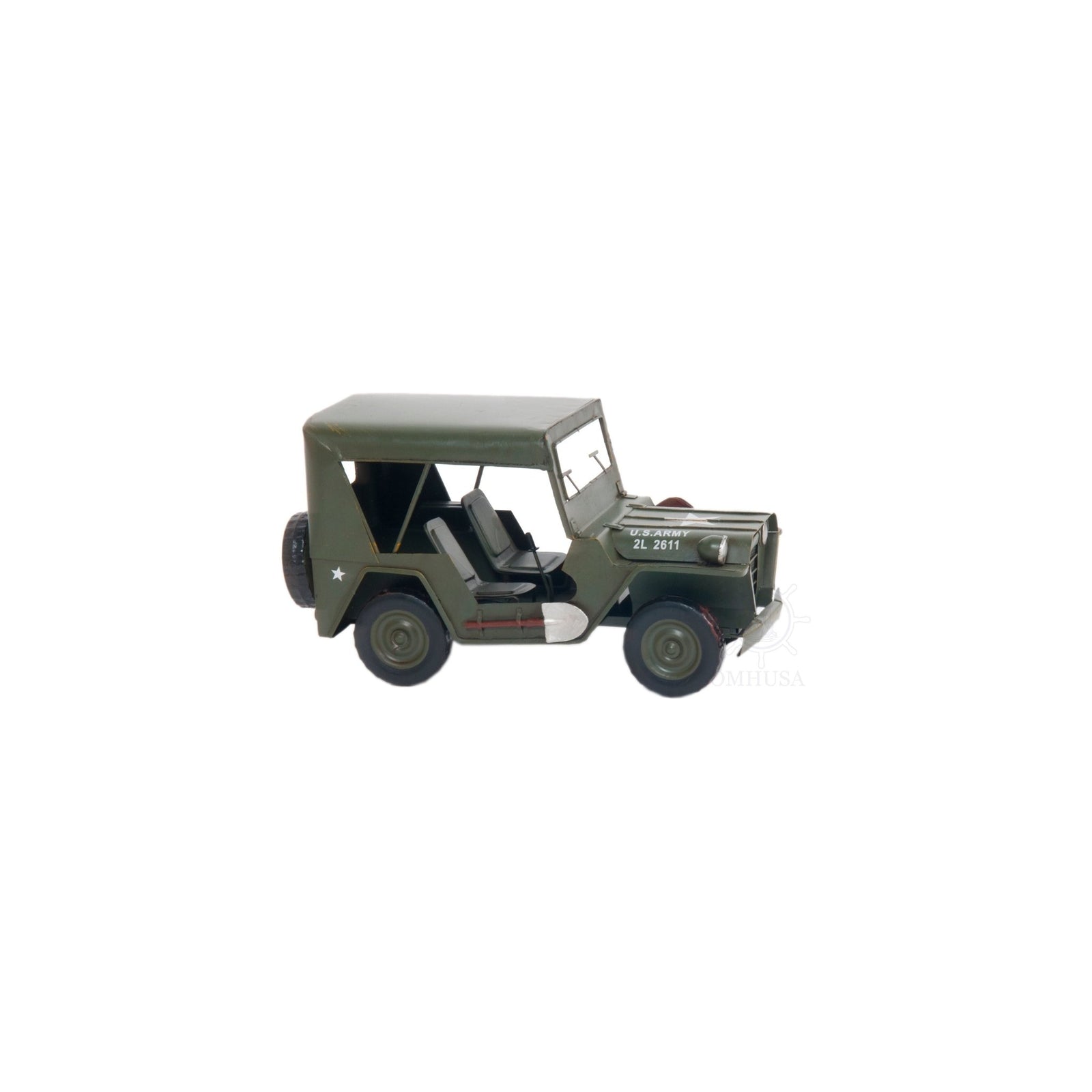 1940 Willys Quad Overland Jeep Model Car Metal - Old Modern - ModelCars.com