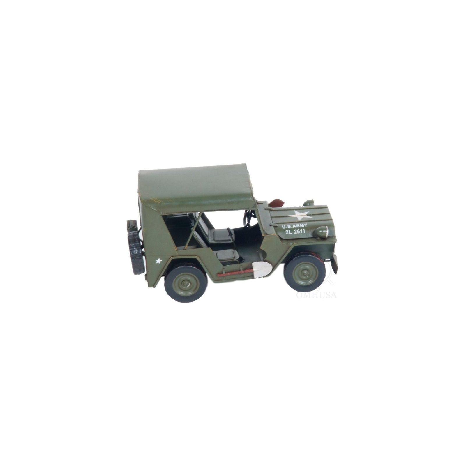 1940 Willys Quad Overland Jeep Model Car Metal - Old Modern - ModelCars.com