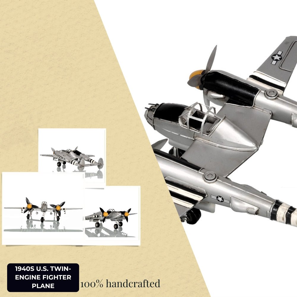 1940s U.S. Twin-Engine Fighter Plane-Old Modern-ModelCars.com