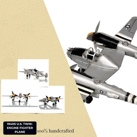 1940s U.S. Twin-Engine Fighter Plane-Old Modern-ModelCars.com