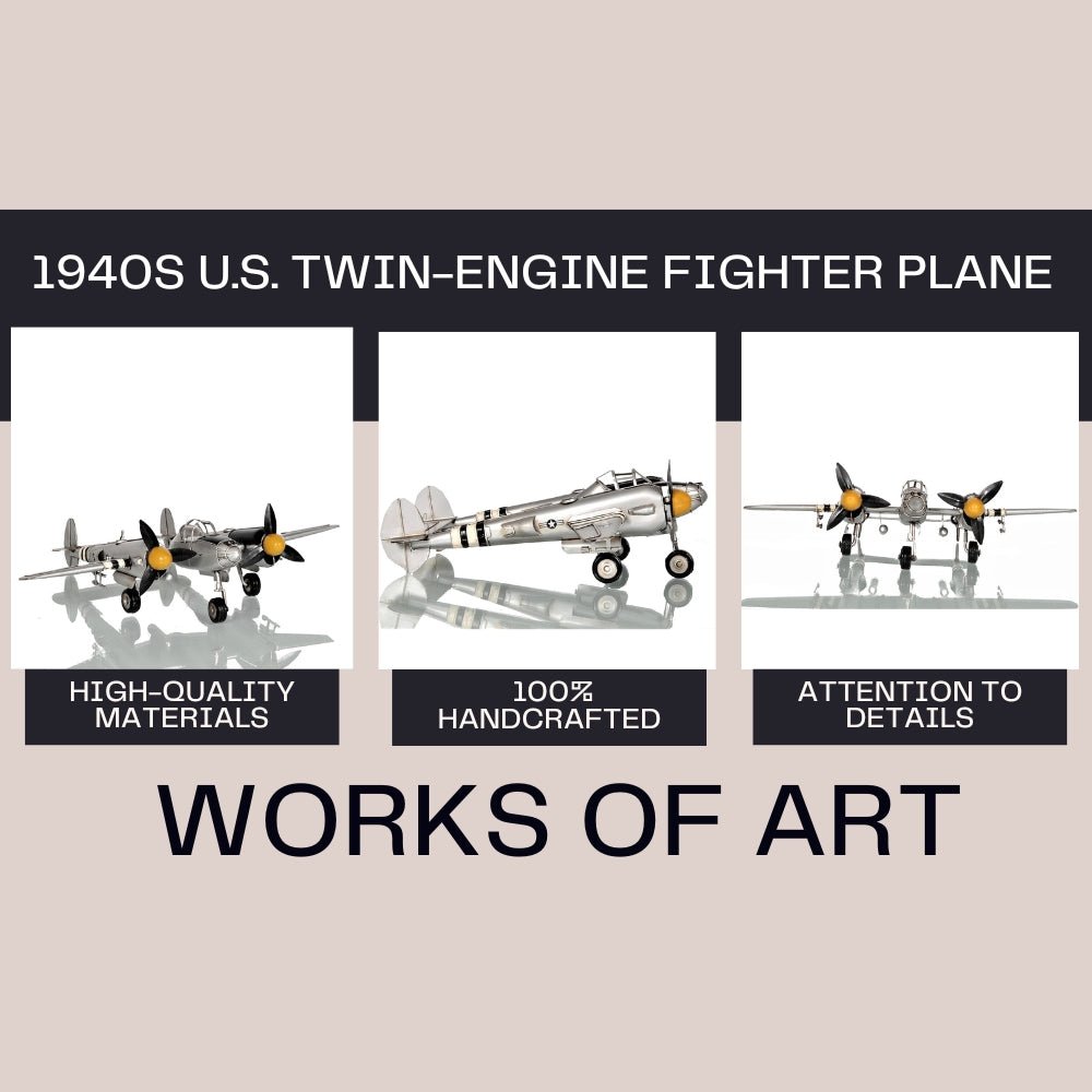 1940s U.S. Twin-Engine Fighter Plane-Old Modern-ModelCars.com