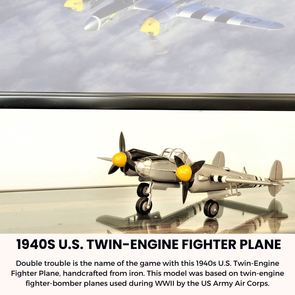 1940s U.S. Twin-Engine Fighter Plane-Old Modern-ModelCars.com