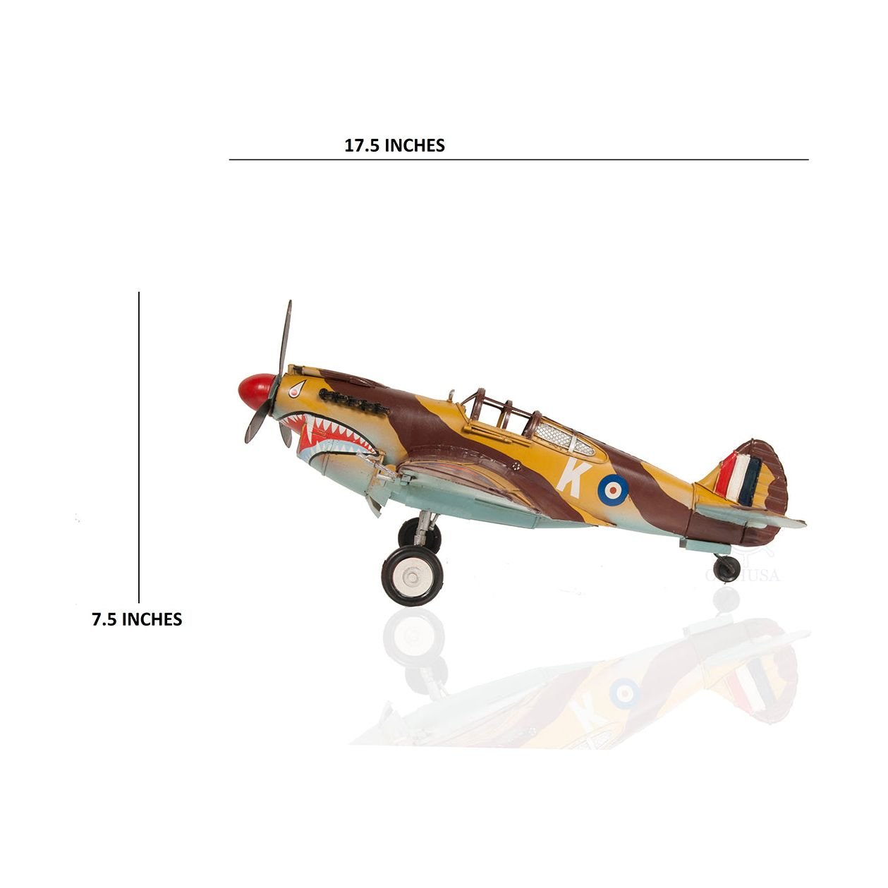 1941 Curtiss Hawk 81A Metal Handmade Scaled Model - Old Modern - ModelCars.com