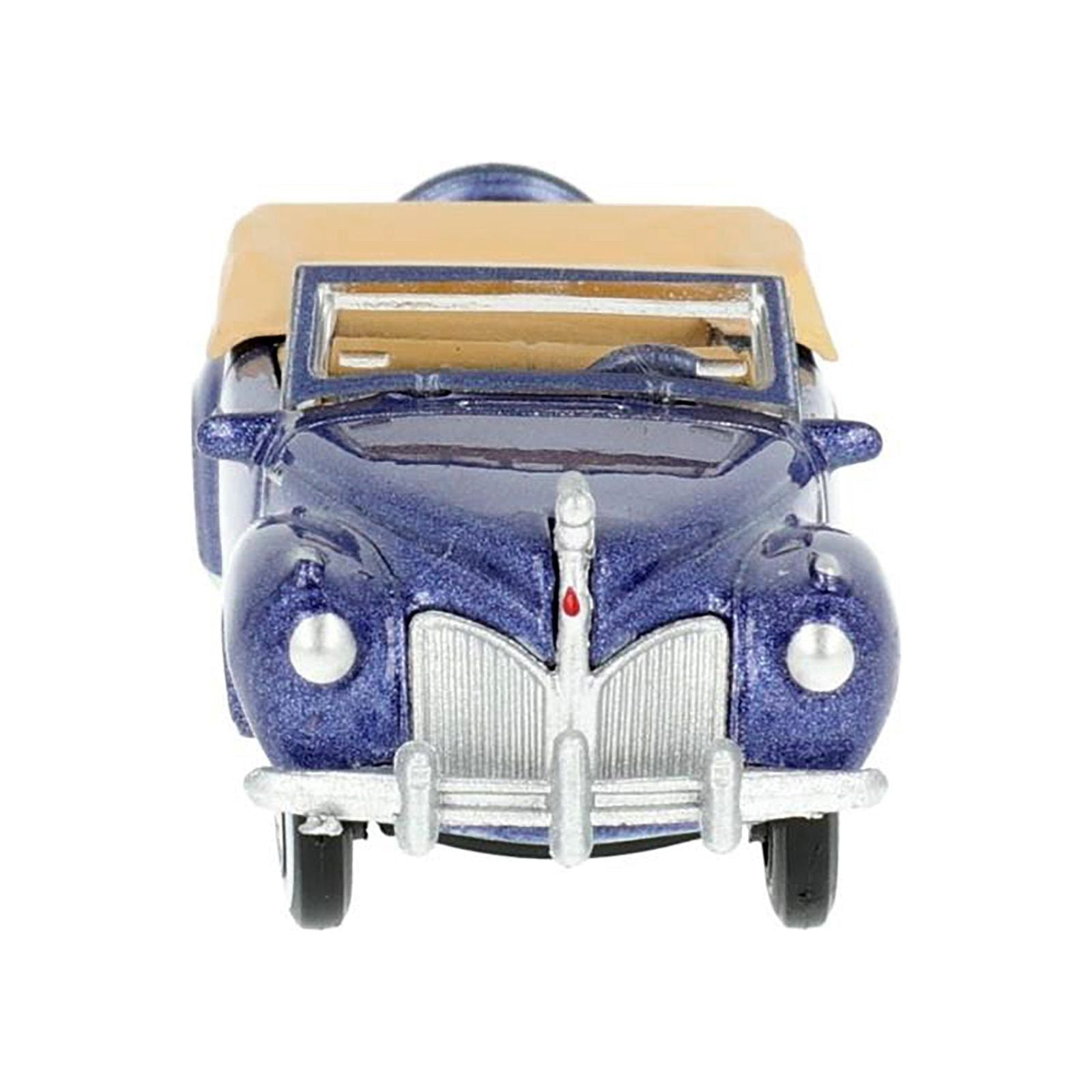 1941 Lincoln Continental Convertible Darian Blue Metallic with Tan Interior 1/87 (HO) Scale Diecast Model Car by Oxford Diecast - Oxford Diecast - ModelCars.com