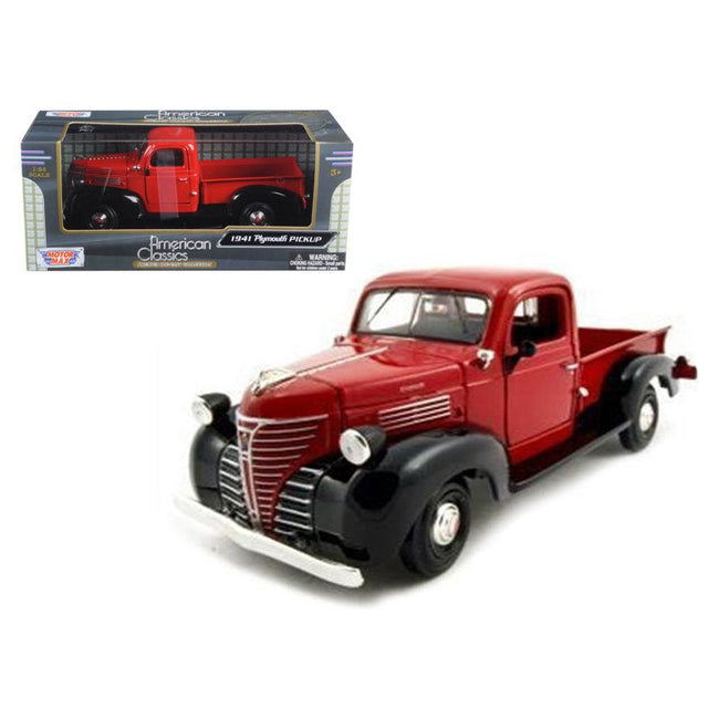 1941 Plymouth Pickup Red 1/24 Diecast Model Car by Motormax - Motormax - ModelCars.com