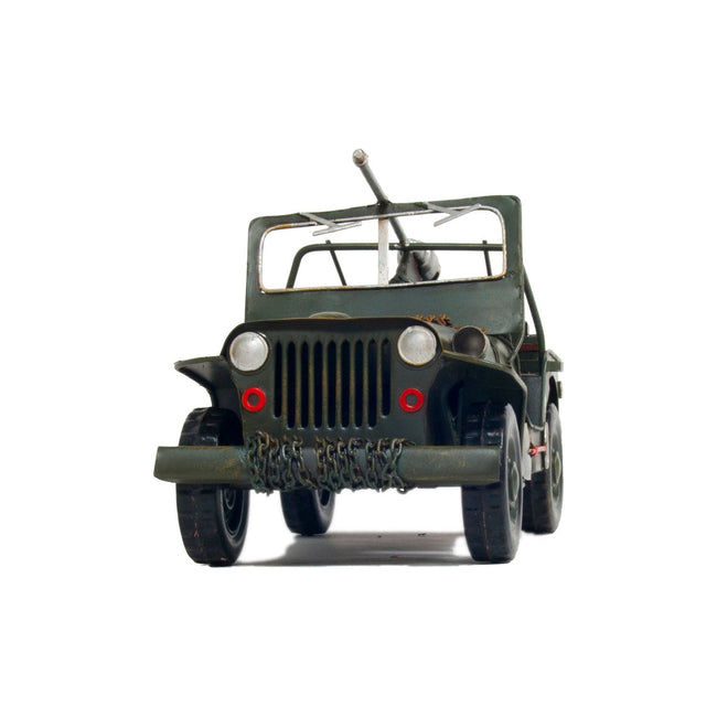 1941 Willys MB Overland Jeep Green Metal Handmade - Old Modern - ModelCars.com