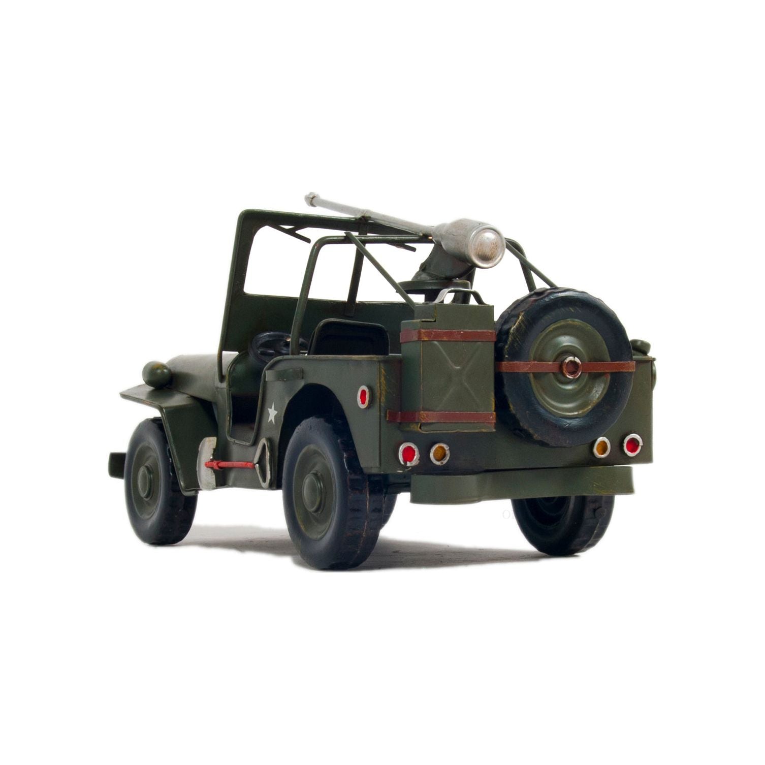 1941 Willys MB Overland Jeep Green Metal Handmade - Old Modern - ModelCars.com