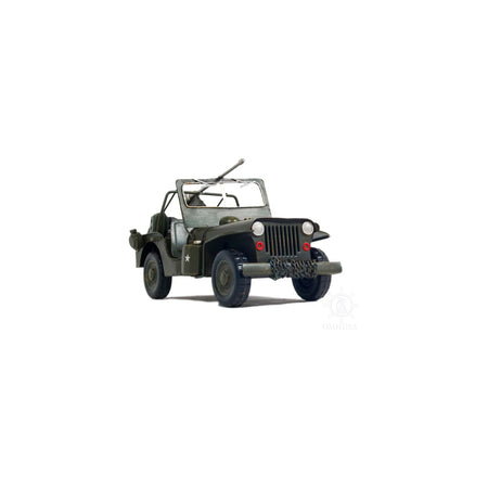 1941 Willys MB Overland Jeep Green Metal Handmade - Old Modern - ModelCars.com