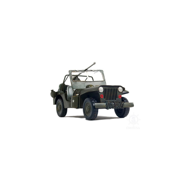 1941 Willys MB Overland Jeep Green Metal Handmade - Old Modern - ModelCars.com