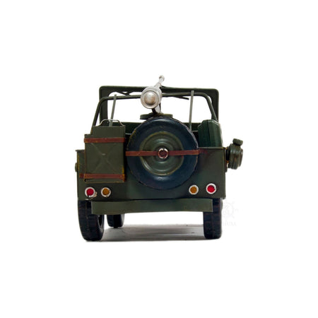 1941 Willys MB Overland Jeep Green Metal Handmade - Old Modern - ModelCars.com