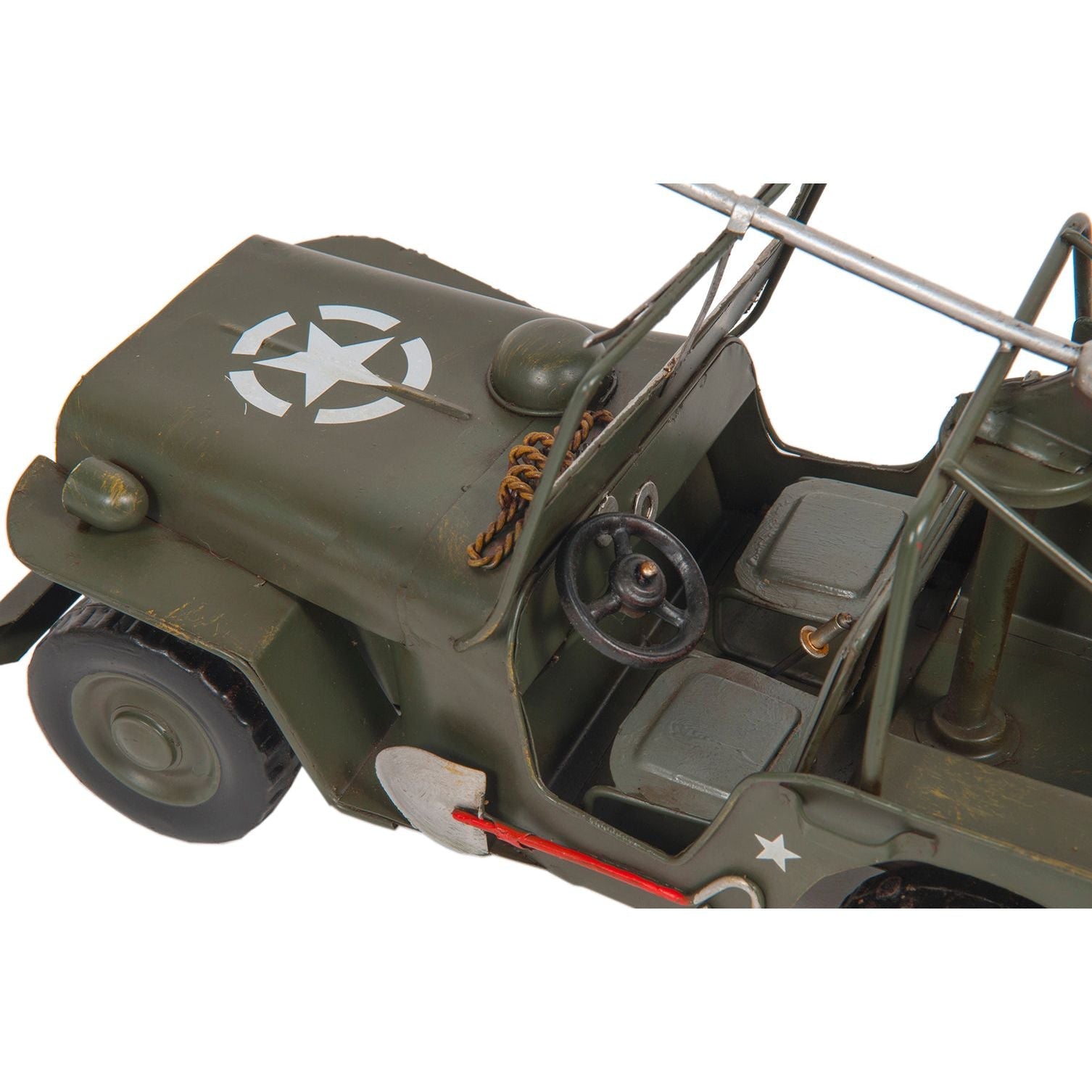 1941 Willys MB Overland Jeep Green Metal Handmade - Old Modern - ModelCars.com
