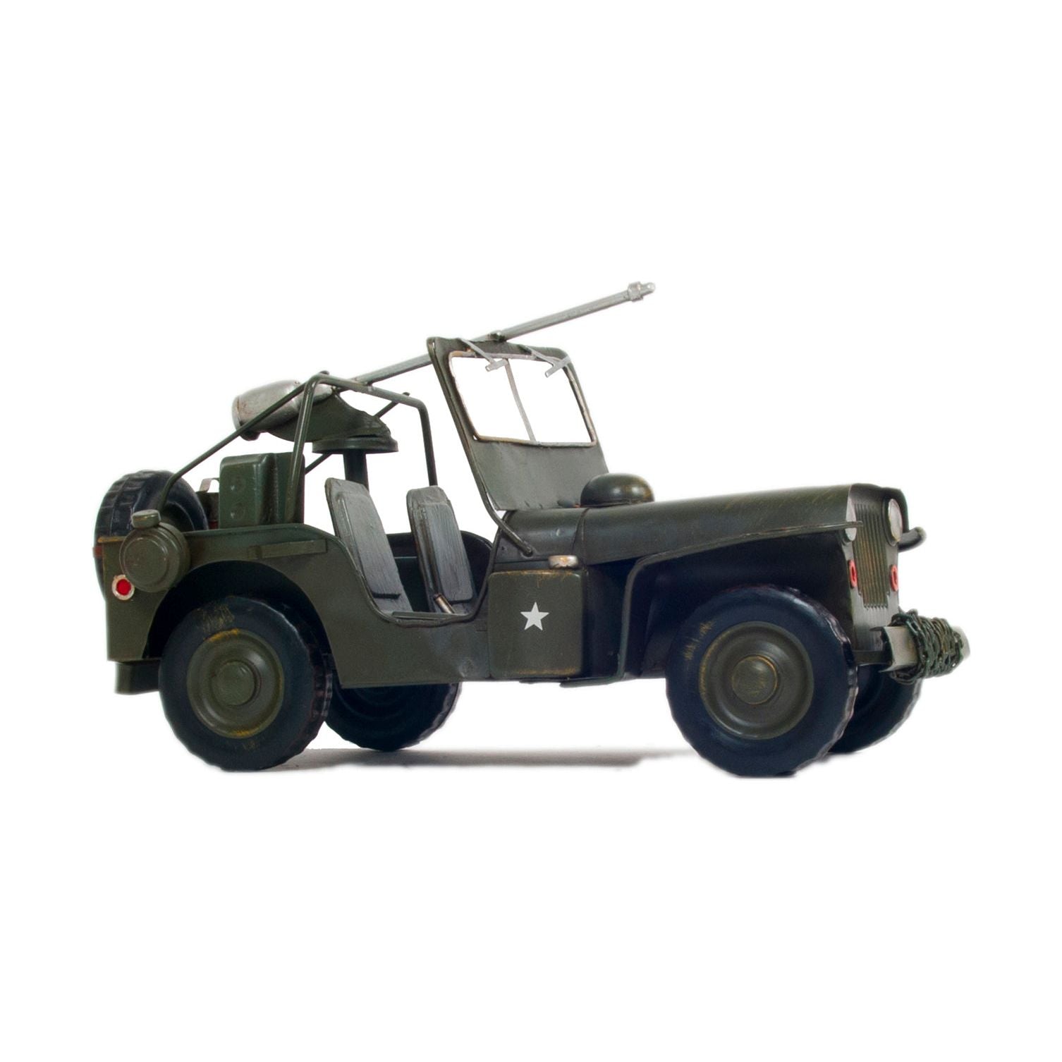 1941 Willys MB Overland Jeep Green Metal Handmade - Old Modern - ModelCars.com
