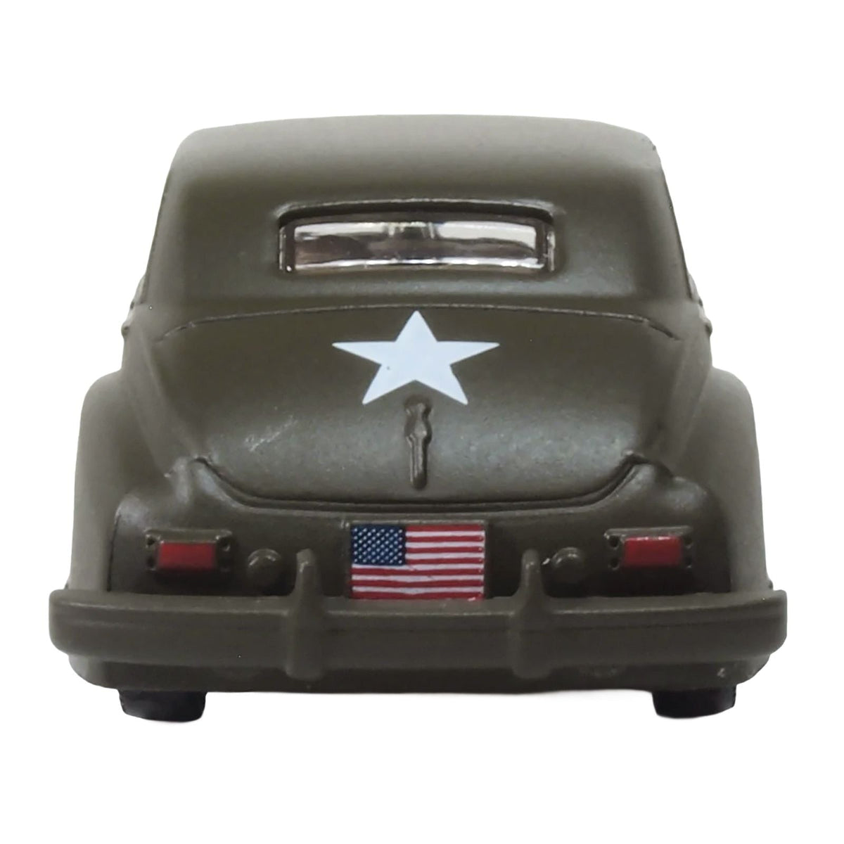 1942 Packard Clipper Touring Sedan "US Army Staff Car" Olive Drab 1/87 (HO) Scale Diecast Model Car by Oxford Diecast-Oxford Diecast-ModelCars.com