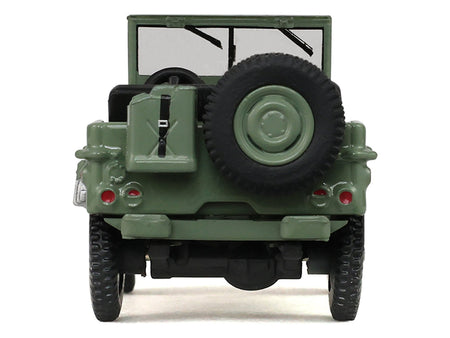 1942 Willyâ€™s MB Jeep Olive Green "America 250 Edition" "Anniversary Collection" Series 18 1/64 Diecast Model Car by Greenlight-Greenlight-ModelCars.com