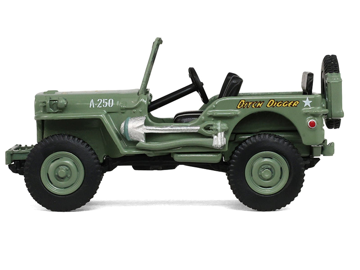 1942 Willyâ€™s MB Jeep Olive Green "America 250 Edition" "Anniversary Collection" Series 18 1/64 Diecast Model Car by Greenlight-Greenlight-ModelCars.com