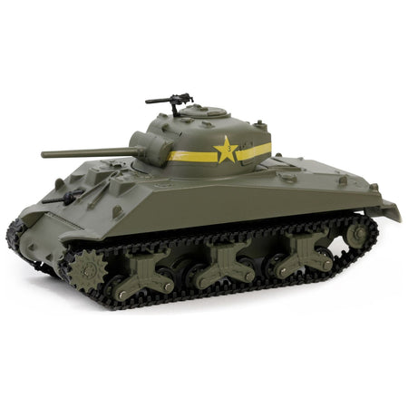 1943 M4 Sherman Tank "13th Armored Regiment 1st Armored Division Tunisia World War II" (1943) United States Army "Battalion 64" Series 4 1/64 Diecast Model Car by Greenlight - Greenlight - ModelCars.com