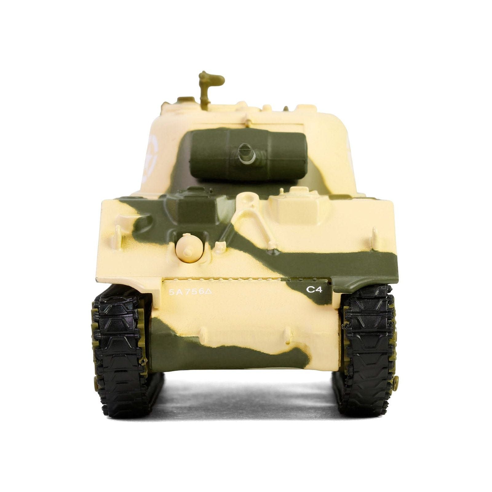 1944 M4 Sherman Tank "U.S. Army 756th Tank Battalion 5th Army C Company Cassino Italy" Camouflage "Battalion 64" Series 5 1/64 Diecast Model Car by Greenlight - Greenlight - ModelCars.com