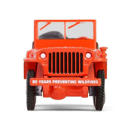 1944 Willys MB Jeep Red "Smokey Bear 80th Anniversary" "Anniversary Collection" Series 17 1/64 Diecast Model Car by Greenlight - Greenlight - ModelCars.com