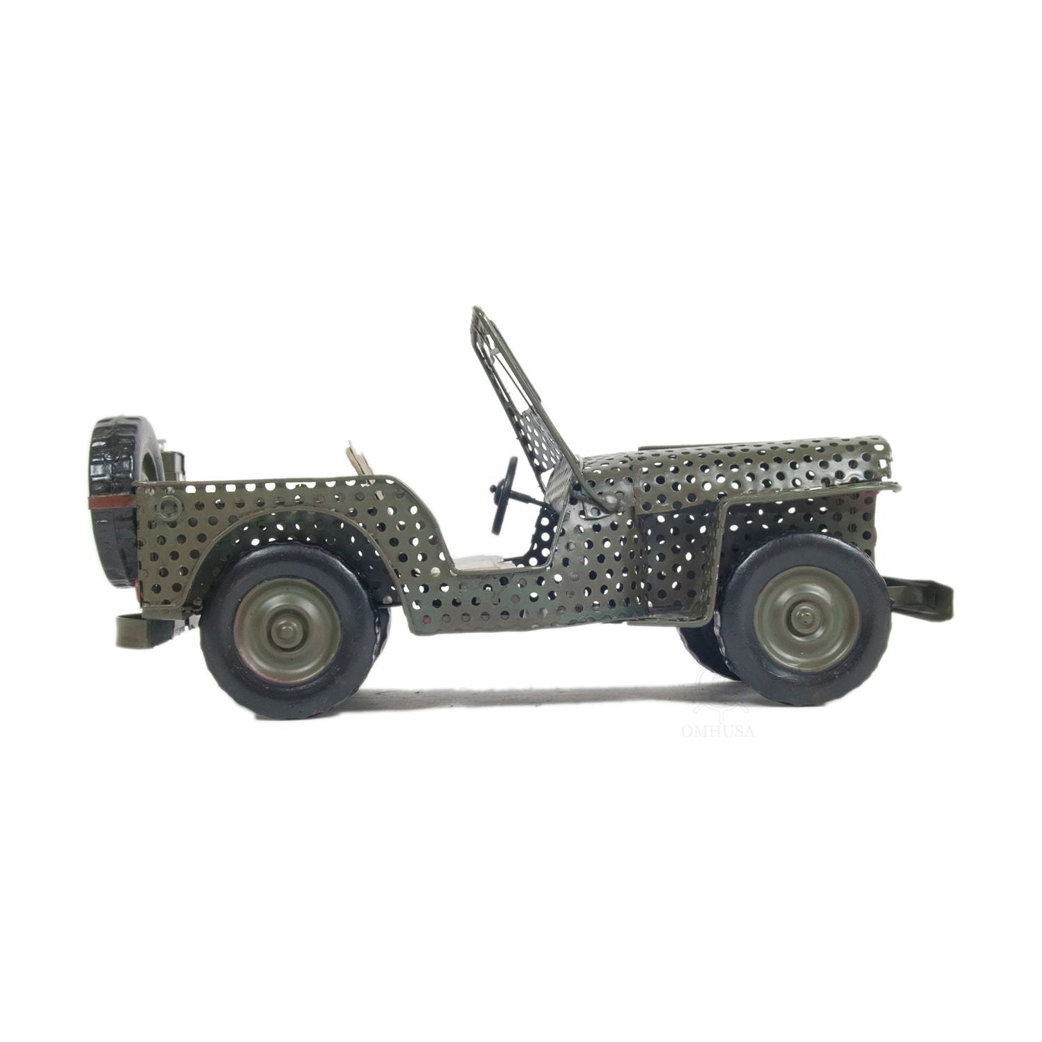 1945 Willys CJ - 2A Overland Open Frame Jeep Model - Old Modern - ModelCars.com