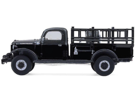 1946 Dodge Power Wagon Fire Truck Black "Black Bandit" Series 30 1/64 Diecast Model Car by Greenlight-Greenlight-ModelCars.com