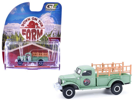 1946 Dodge Power Wagon Pickup Truck "Strawberry Farm" Green "Down on the Farm" Series 11 1/64 Diecast Model by Greenlight-Greenlight-ModelCars.com