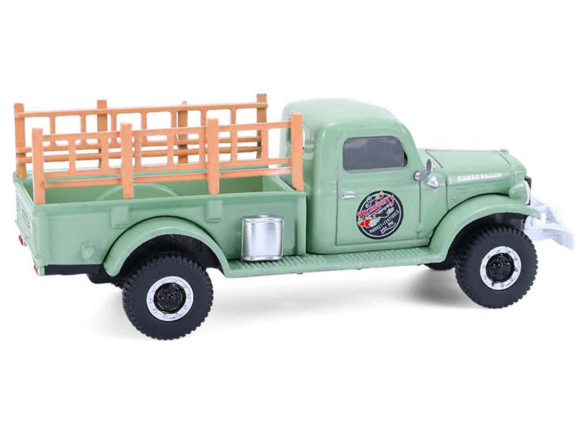 1946 Dodge Power Wagon Pickup Truck "Strawberry Farm" Green "Down on the Farm" Series 11 1/64 Diecast Model by Greenlight-Greenlight-ModelCars.com