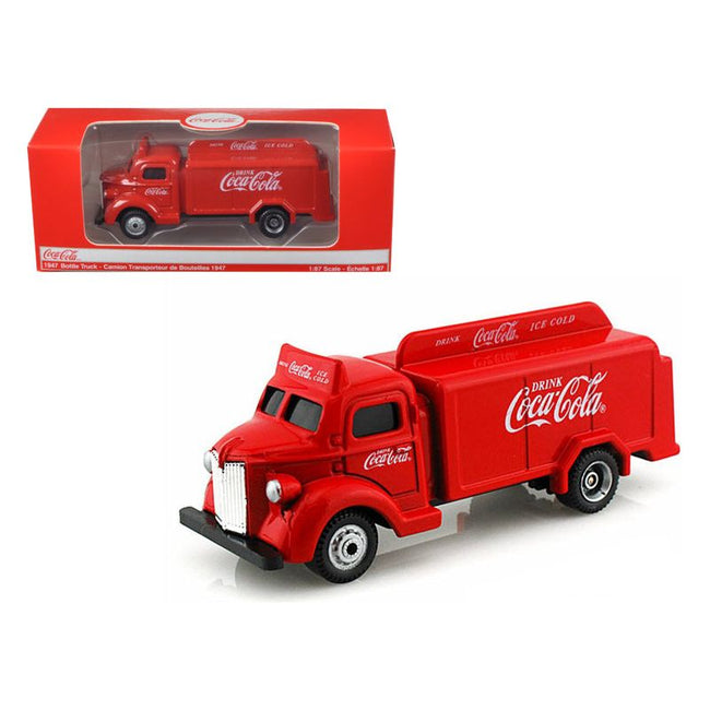 1947 Coca Cola Delivery Bottle Truck Red 1/87 Diecast Model by Motorcity Classics - Motorcity Classics - ModelCars.com