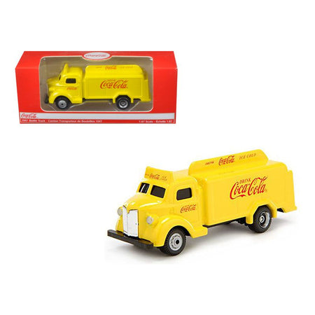 1947 Coca Cola Delivery Bottle Truck Yellow 1/87 Diecast Model by Motorcity Classics - Motorcity Classics - ModelCars.com