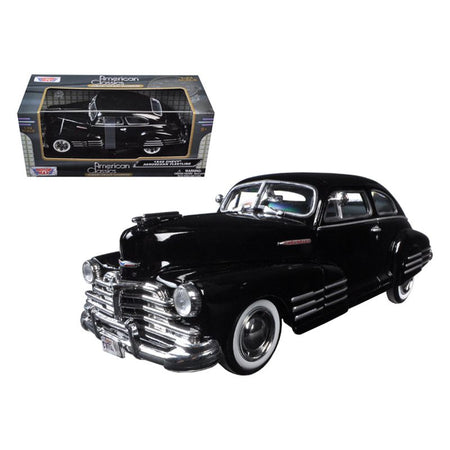 1948 Chevrolet Aerosedan Fleetline Black 1/24 Diecast Model Car by Motormax-Motormax-ModelCars.com