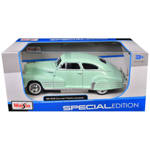 1948 Chevrolet Fleetline Aerosedan Light Green "Special Edition" Series 1/25 Diecast Model Car by Maisto