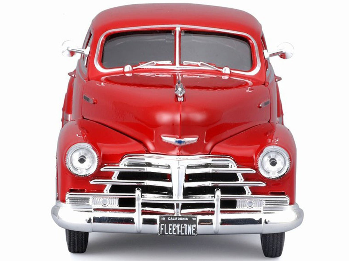 1948 Chevrolet Fleetline Aerosedan Red "Special Edition" Series 1/25 Diecast Model Car by Maisto-Maisto-ModelCars.com