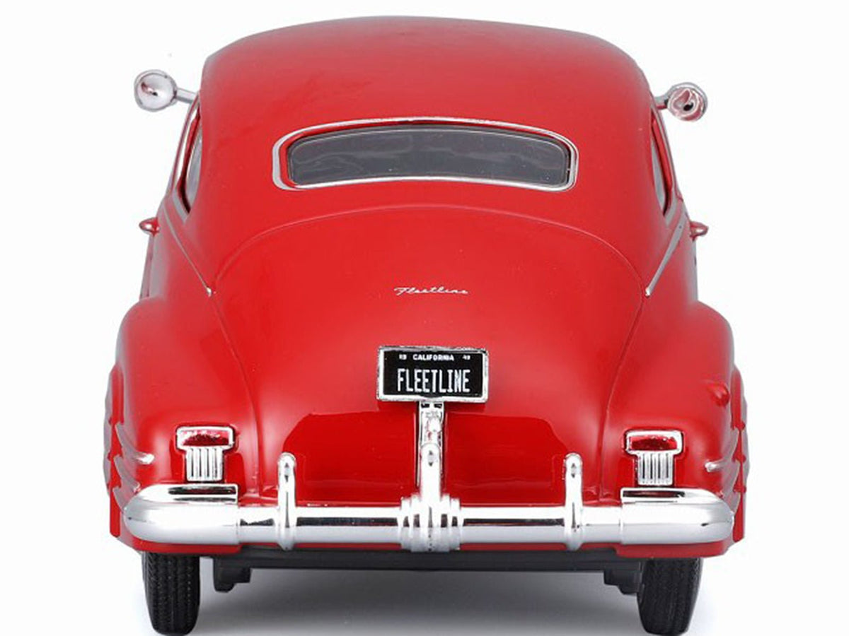 1948 Chevrolet Fleetline Aerosedan Red "Special Edition" Series 1/25 Diecast Model Car by Maisto-Maisto-ModelCars.com