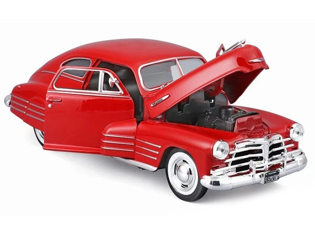 1948 Chevrolet Fleetline Aerosedan Red "Special Edition" Series 1/25 Diecast Model Car by Maisto-Maisto-ModelCars.com