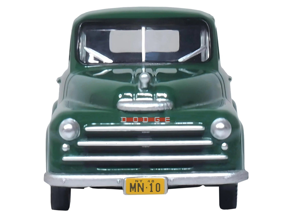 1948 Dodge B-1B Pickup Truck Green "Railway Express Agency" 1/87 (HO) Scale Diecast Model Car by Oxford Diecast-Oxford Diecast-ModelCars.com