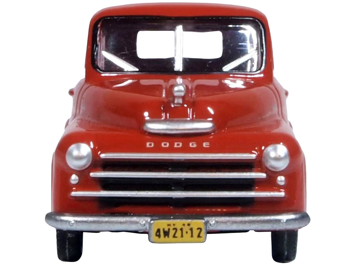 1948 Dodge B-1B Pickup Truck Red 1/87 (HO) Scale Diecast Model Car by Oxford Diecast-Oxford Diecast-ModelCars.com