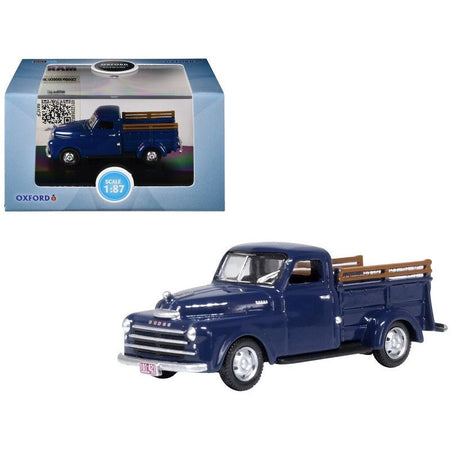 1948 Dodge B - 1B Pickup Truck Waterway Blue 1/87 (HO) Scale Diecast Model Car by Oxford Diecast - Oxford Diecast - ModelCars.com