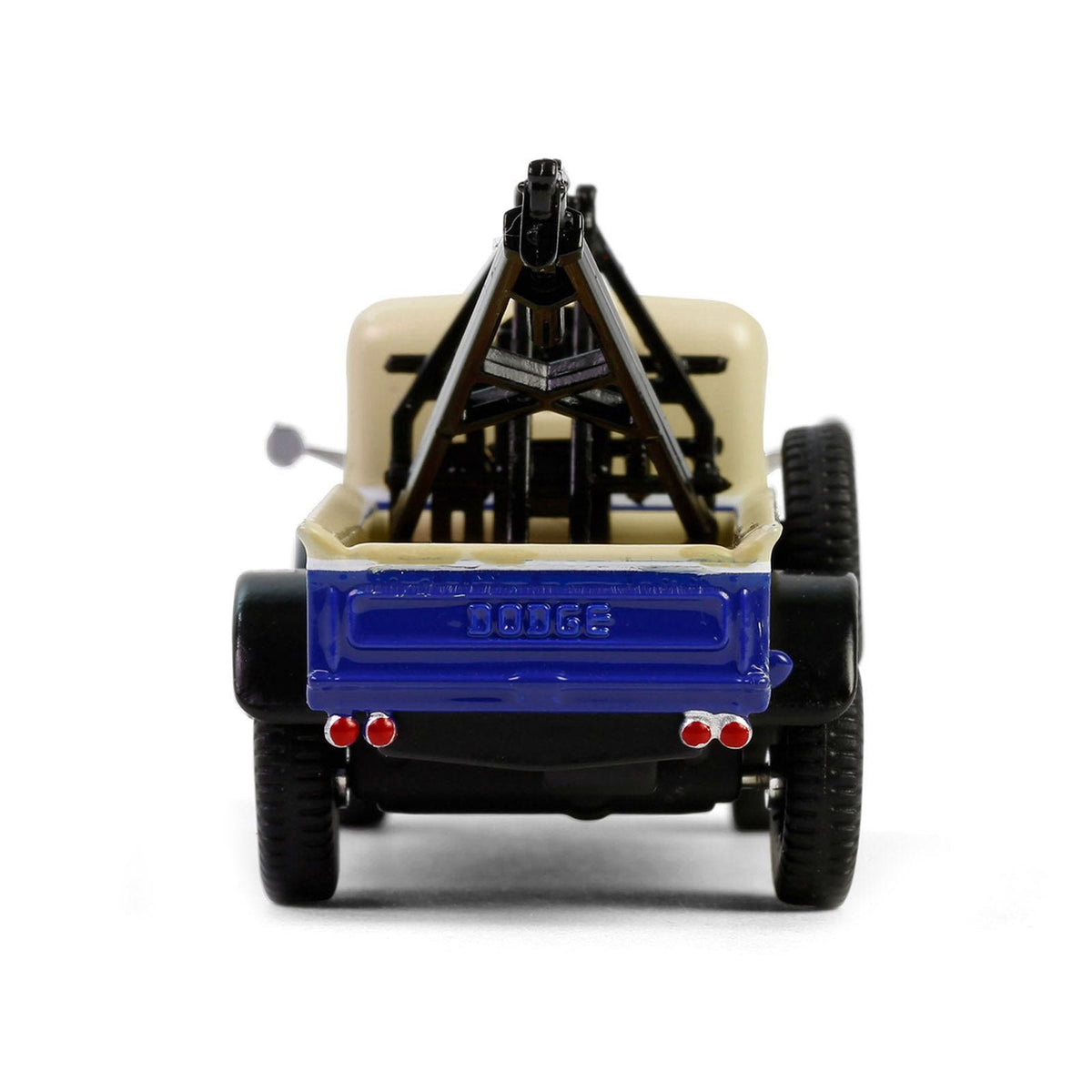 1948 Dodge Power Wagon Wrecker Tow Truck Beige and Blue "Chevron Special Edition" Series 1 1/64 Diecast Model Car by Greenlight - Greenlight - ModelCars.com