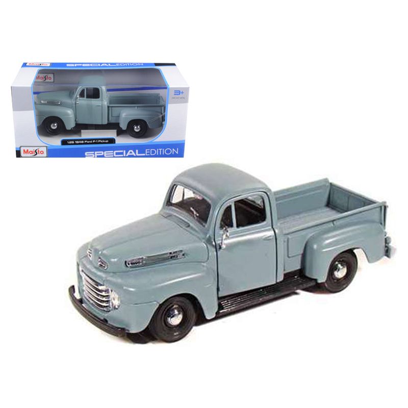1948 Ford F - 1 Pickup Truck Gray 1/25 Diecast Model by Maisto - Maisto - ModelCars.com